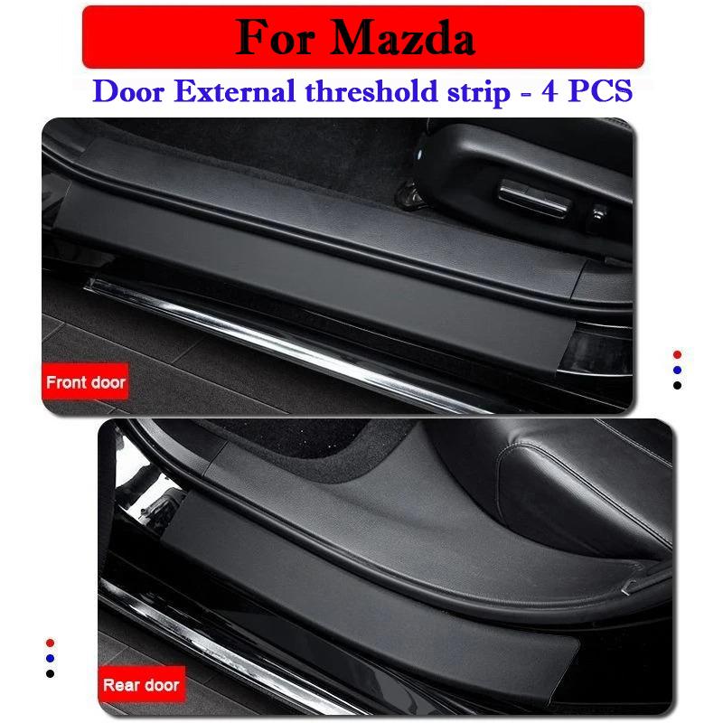 Car Threshold Strip Protective Stickers Door Trunk Trampling Resistant Stickers For Mazda Axela CX-4 CX-5 Atenza CX-30 CX-50