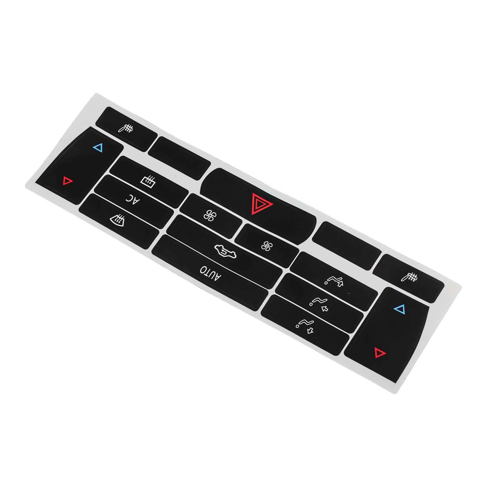 

For SAAB 9-3 2003-07 Auto A/C Climate Control Button Decal Sticker Button Repair Stickers Automotive Interior Accessories