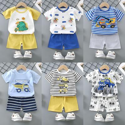 Kinder Cartoon Kurzarm T-shirt + Shorts Set Für Baby Jungen Mädchen Infant Baumwolle Kleidung Sommer Kinder Trainingsanzug