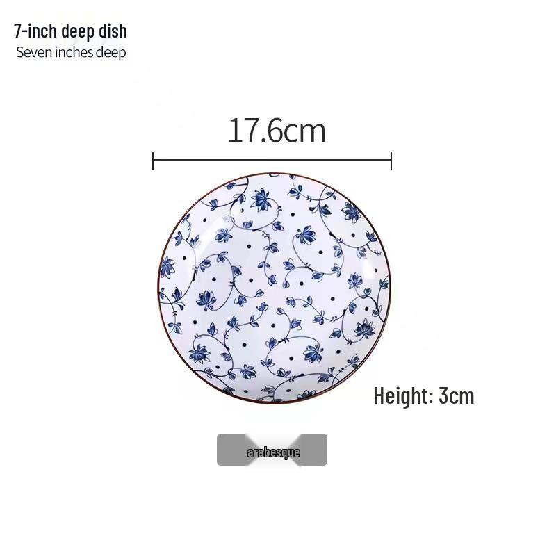Microwaveable Japanese Ceramic Rice and Soup Bowl Set