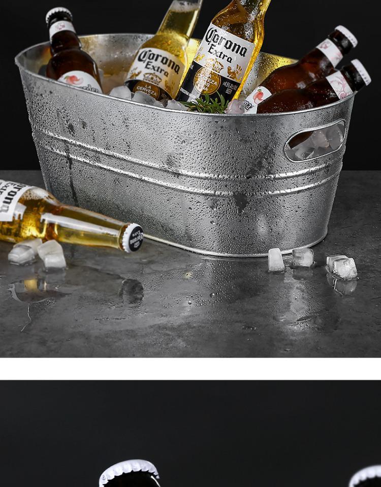 Großer Eisbehälter für Wein, Champagner und Bier