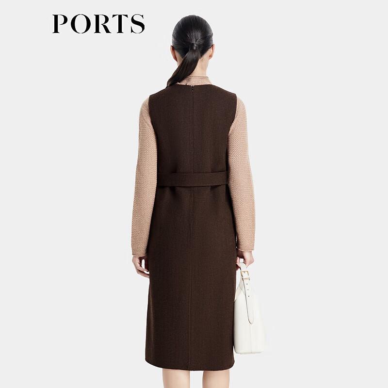 PORTS Women's Elegant Sleeveless A-line Midi Dress