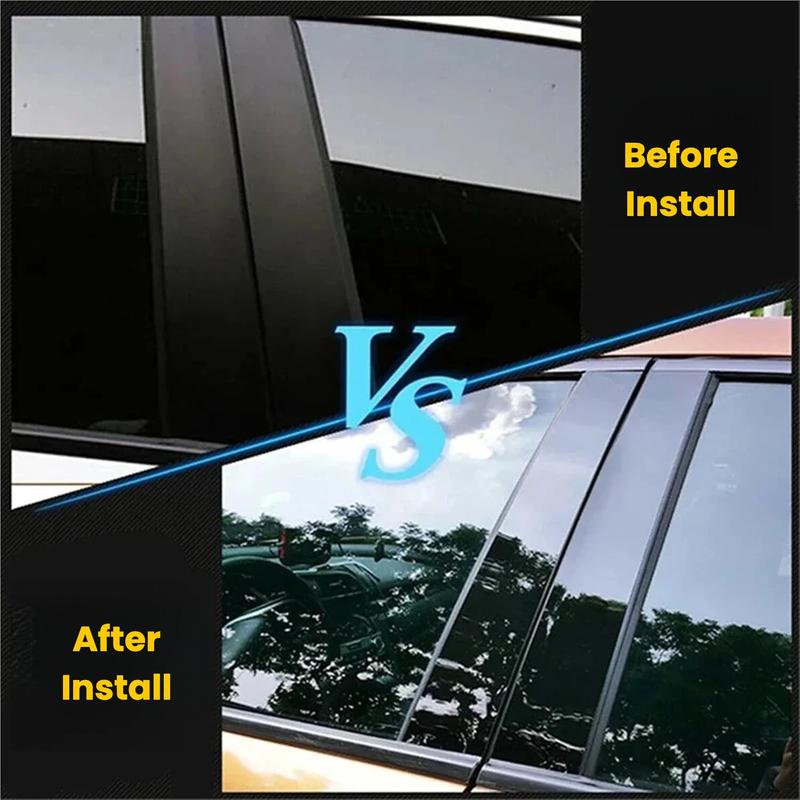 For Volvo XC40/XC60/XC90/V40/S90/S60 2002- Window Trim Covers Center Film Column B C Pillar Posts Sticker Car Accessories