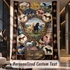 Horse (46) Theme Custom Tapestry Personalized Custom Name Text Wall Hanging Tapestry Home Decor Background Cloth