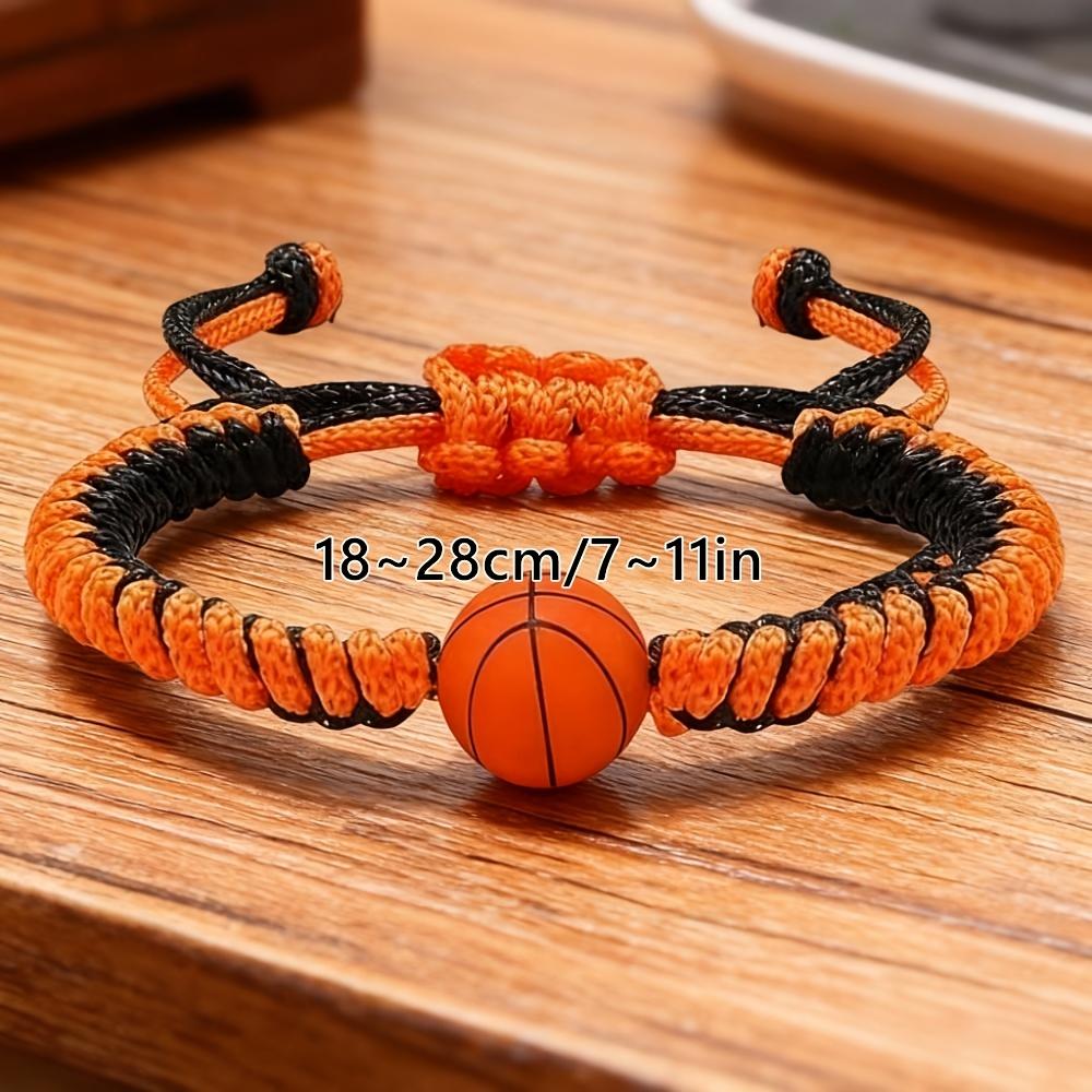 3er Set Basketball, Baseball und Fußball Fan Armband Geflochtenes Armband Zubehör für weibliche und männliche Sportler Feiern Sie den Sieg