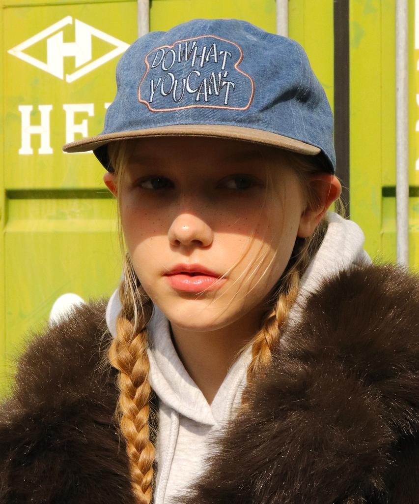 Seullipiseullib Flat Do What You Cant Navy/Brown Cap
