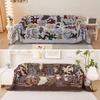 1PC Sofa Four Seasons Universal Cotton and Linen Material Textile Towel Graffiti Sofa Cover Nordic Style Cartoon Sofa Cover