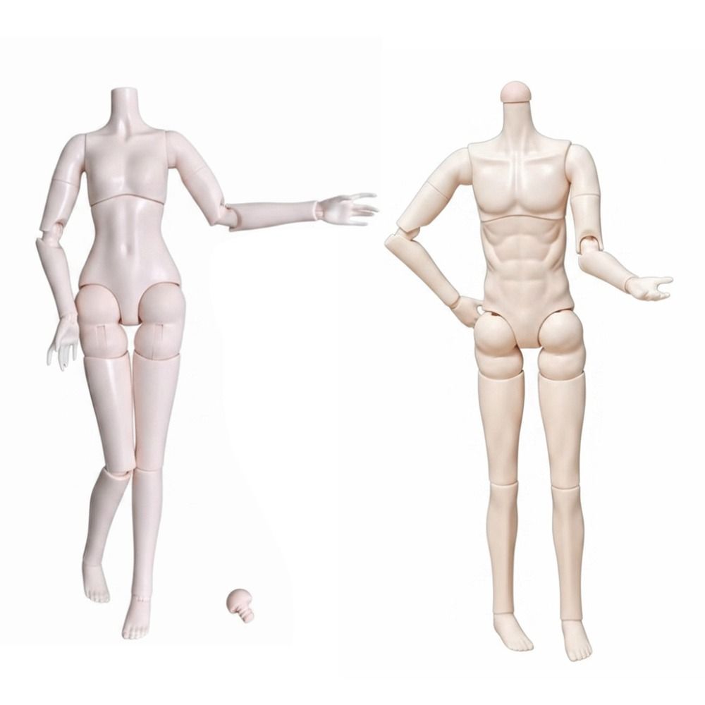 41cm Height 1/4 Scale MJD Doll Body with Neck Buckle Mechanical Joint Doll Body  Doll Customization