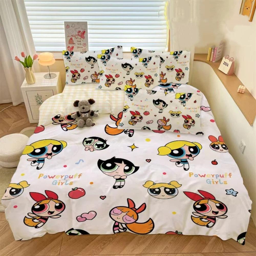 Cartoon Policewoman Duvet Cover pillowcase Bedroom Decoration Children Gift adult Single Double bed Large SizeZip Duvet Cover