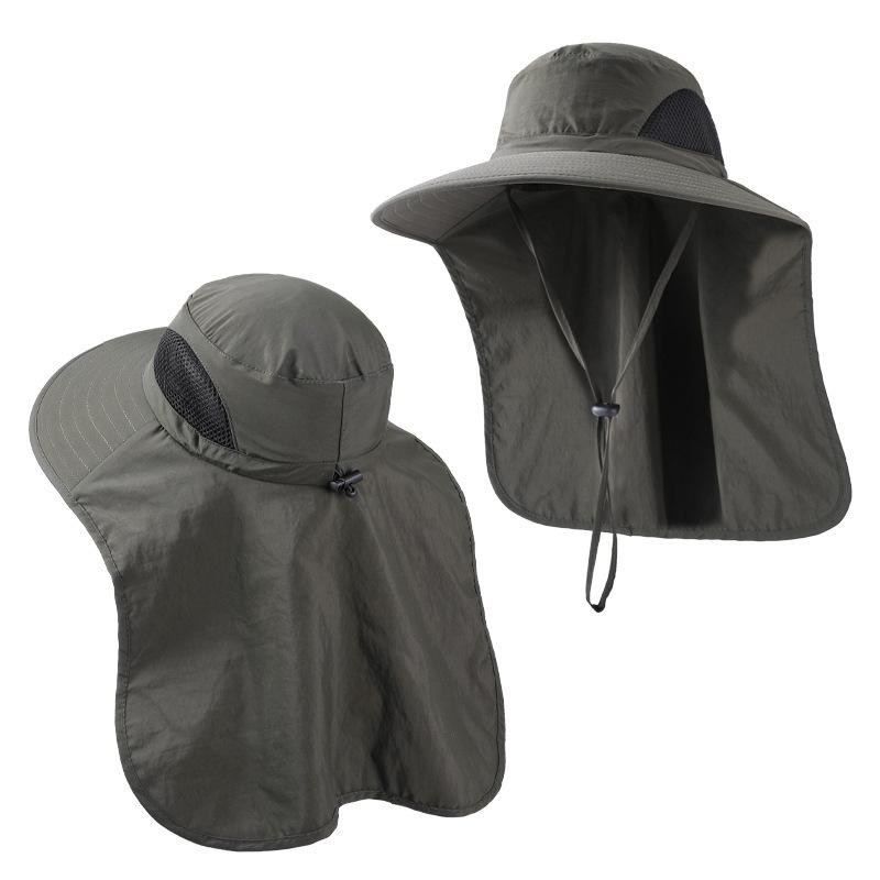 Bucket Hat Breathable Sunshade Sun Protection Hat Men and Women Plus Brim Sun Hat Outdoor Quick Drying Mountaineering Fishing Hat