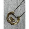 Used Givenchy Necklace Horseshoe Horseshoe Rhinestone G Logo [273]