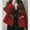 2023 Autumn/Winter Plus Size Women's Mid-Length Wool Coat and Dress Set