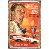 Riverside 500 Stock Car Race Metal Tin Sign  Vintage 1969 Retro Racing Memorabilia  HeavyDuty Iron Construction  Garage for
