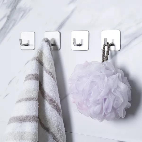 Robe Hook Wall Hook Towel Hook for Bathroom Stainless Steel Coat Hook Rustproof Hook Hanger for Kitchen Hardware