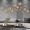 Three-dimensional Flower Wall Decoration Creative Lotus Goldfish Decoration Wall Hanging Living Room Sofa TV Background Wall Pendant