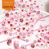 Cyansea Cute Bear Strawberry Bow Nail & Phone Case Decorative Stickers