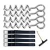 4Pcs Tent Stake Anchors Trampoline Ground Stake Tie Down Spirals Ground Anchors for Trampolines Swings Garden Enduring