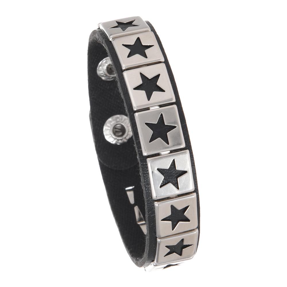 European & American Punk Star Gothic Bracelet - Street Style Couple s Bracelet for Men