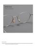 Women's Fashionable Pure Titanium Myopia Eyeglass Frames with Thin Metal Rim, Suitable for Prescription Reading Glasses.