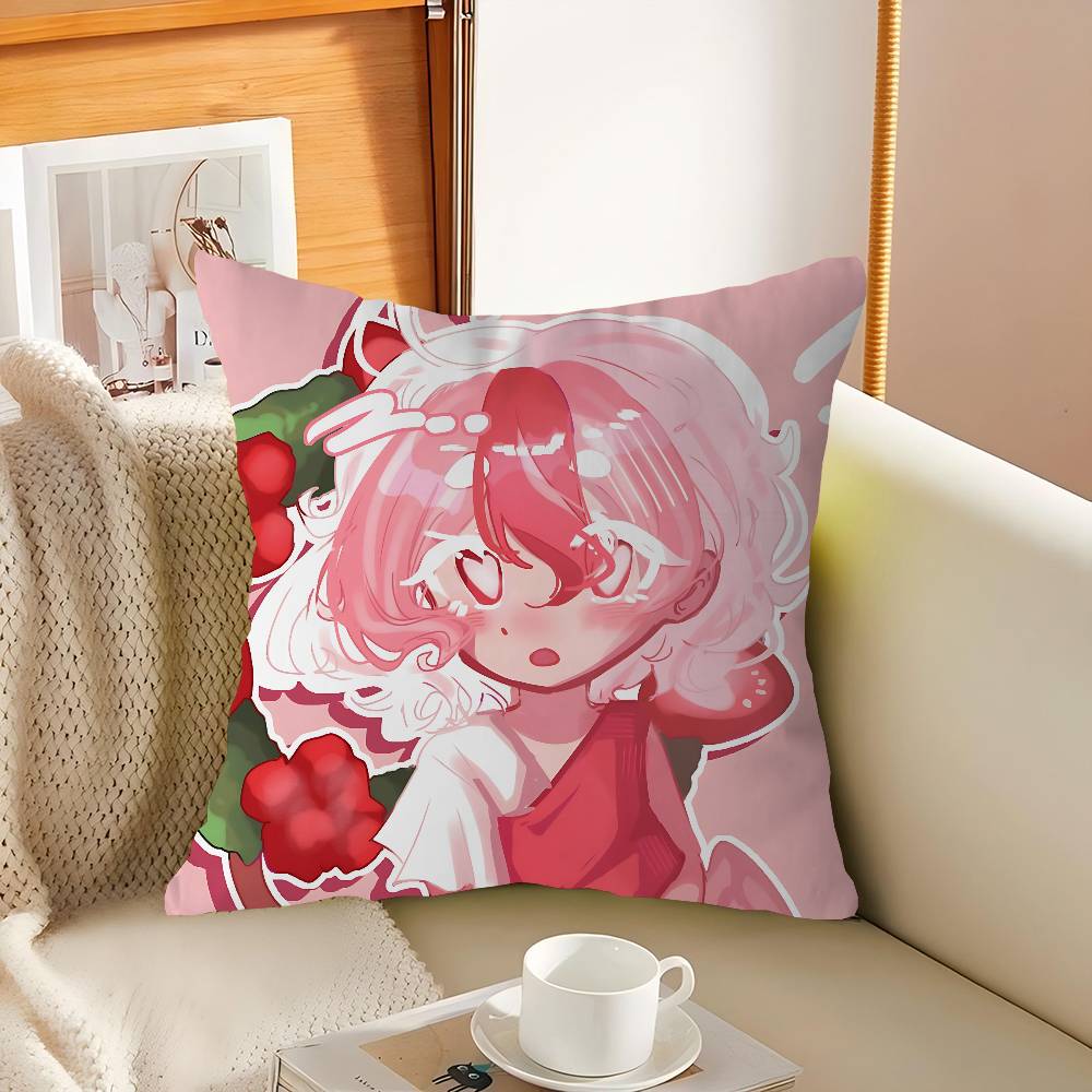 

Pavlova Cookie Cartoon Pillowcase 45x45cm Cute Pillowcase Living Room Sofa Cushion Cover Bedroom Home Decoration 12x12Inch
