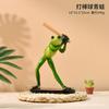 Frosch Gartenskulptur Tennis Frosch Statue Tierdekoration Frosch Außen Skulptur Hof Garten Dekoration Heimdekoration