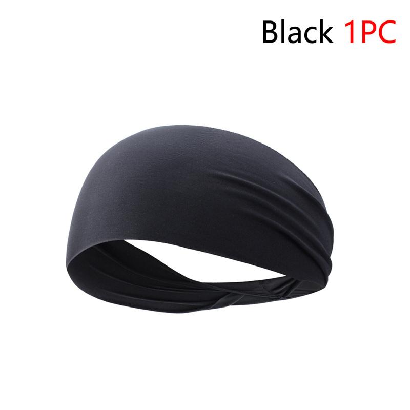 Elastic Sports Headbands Sweat Absorption Headdress Quick Dry Fitness Headband Anti-slip Breathable Sweatbands for Yoga Runnin