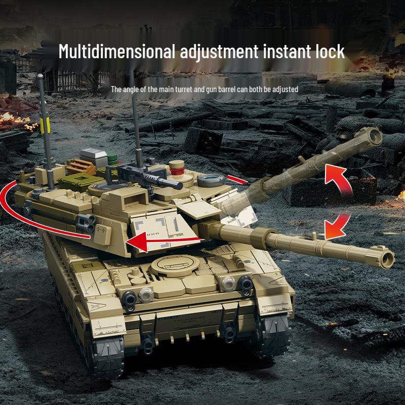Sengbao M1A2 Tank Model Educational Building Toy for Kids
