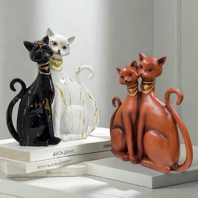 Creative Cute Cat Small Ornaments Home Living Room Office Desktop Decoration Emotional Stability Artifact Gift for Women