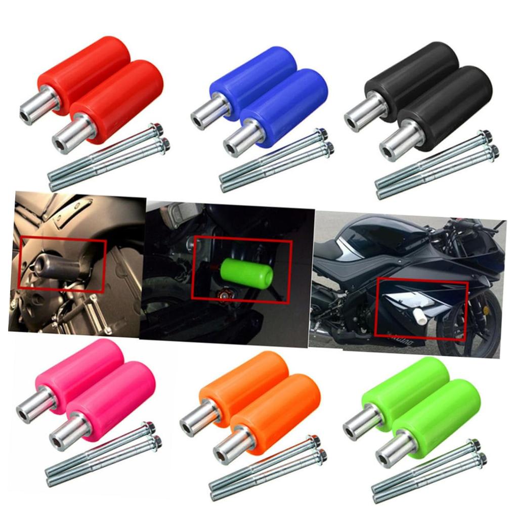 SWOOMEY 2 Pcs Drop Resistant Rubber Stick Bike Body Frame Sliders Lightweight Easy Installation