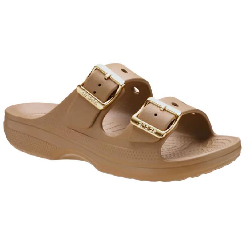 Crocs Saturday Outdoor Breathable Fashion Comfort Anti-rub Single Strap Slides Women Brown 213316-2EY