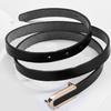 Elegant U Shaped Alloy Buckle Waist Belt Versatile Accessory for Trendy Women's Wardrobe