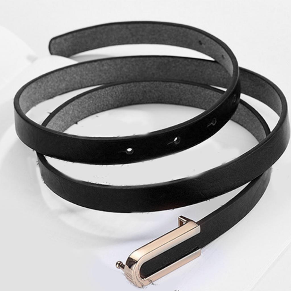 Elegant U Shaped Alloy Buckle Waist Belt Versatile Accessory for Trendy Women's Wardrobe