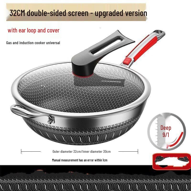 Wutuo Honeycomb Non-Stick Wok