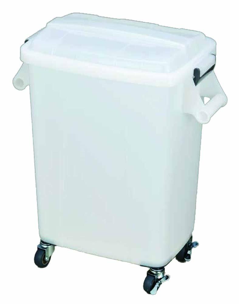 

Мусорный бак Shinki Synthetic Dragonfly объемом 45 литров с роликами и замком для кухни, коммерческого назначения, натуральный, ширина 31 x глубина 51 x высота 62 см, пылесборник