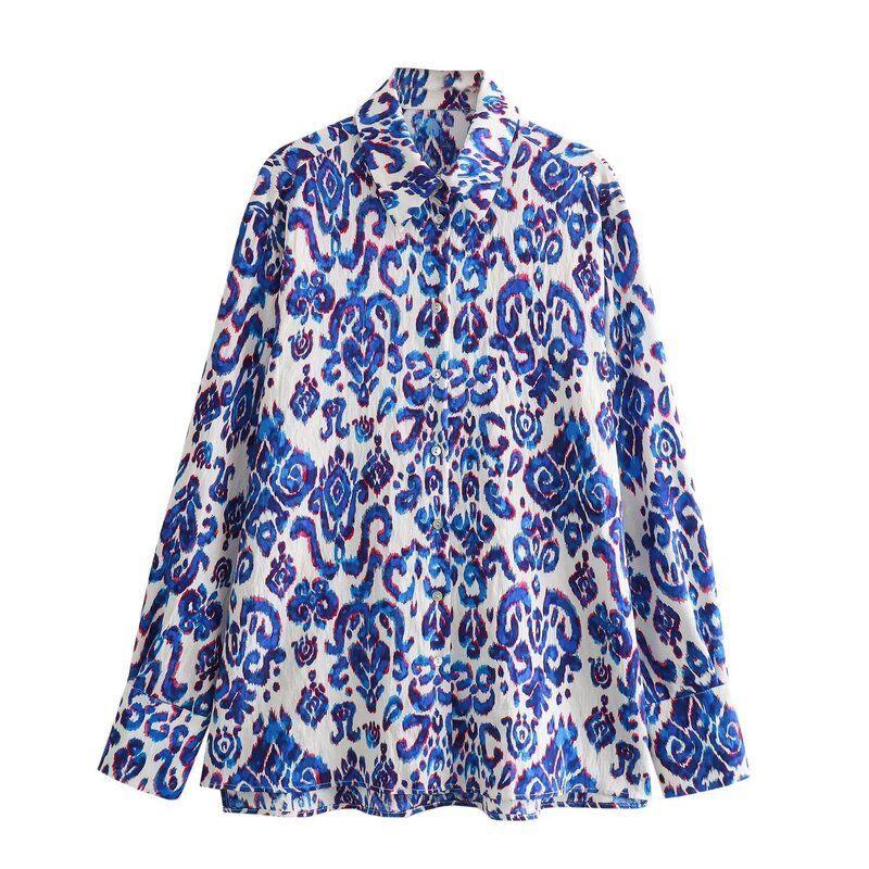 

Fashion Style 2024 Spring New Women s Clothing Temperament Printed Shirt High Waist Skinny Pant 2889754 080 Shirt L