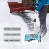 High Power Electric Snow Sweeper  Winter Courtyard Street Snow Shovel Cordless Portable Electric Snowplow