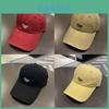Adjustable Cotton Baseball Hat With Letter Embroidery For Sunshade And Comfort