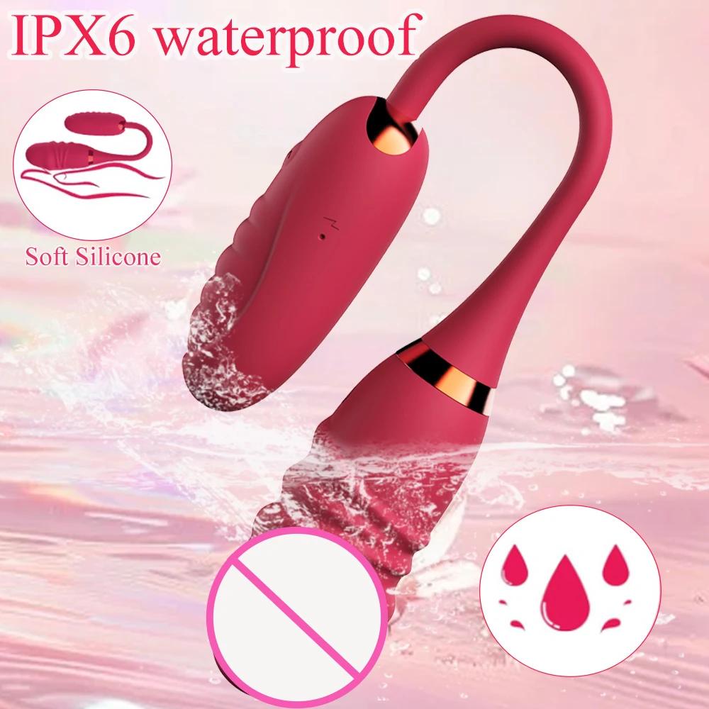 G Spot Vibrator for Women Wireless Bluetooth APP Telescopic Dildo Clitoris Stimulator Vagina Massager Love Egg Panties Sex Toys