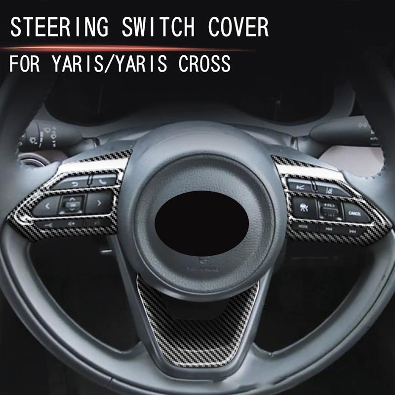 FOR 2022 Toyota YARIS Steering Wheel Glitter Sticker Decoration Scratch Resistant and Wear-resistant Interior Modification