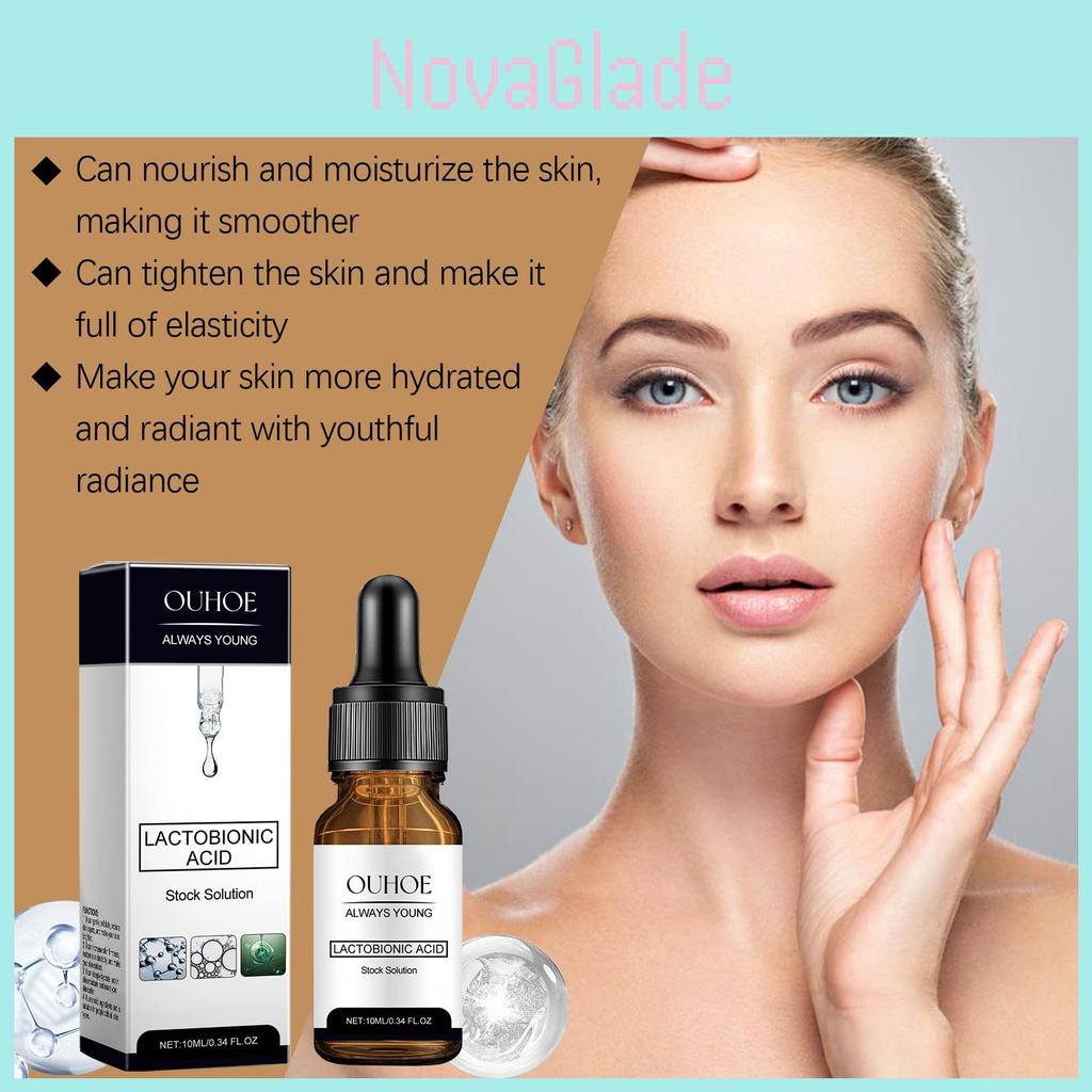 Ouhoe Facial Serum With Lactic Acid For Deep Hydration And Youthful Skin Glow