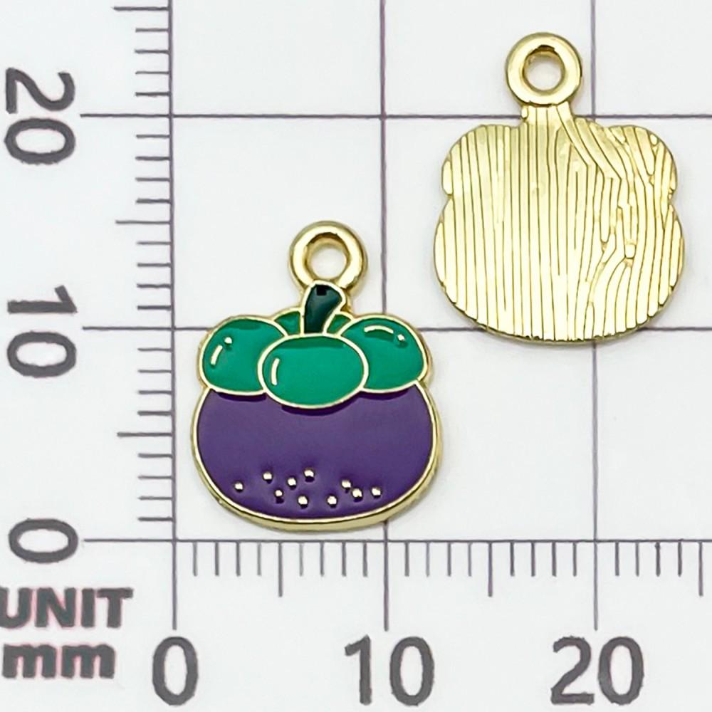 30 Colorful Fruit Enamel Pendants for DIY Jewelry - Apples, Watermelons, Cherries