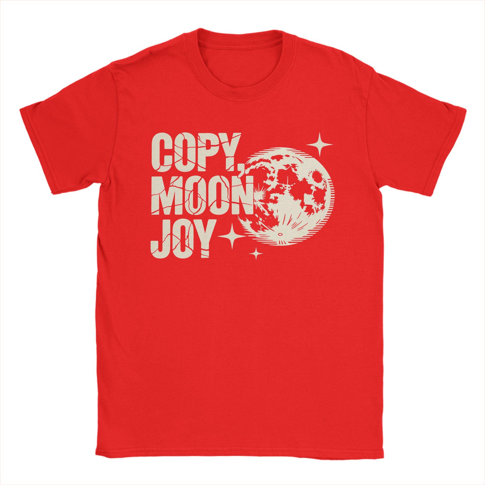 Vintage Copy Moon Joy Artemis II Lunar Mission TShirt for Unisex Round Collar Cotton T Shirts Short Sleeve Tee Shirt Clothes S