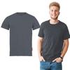 MEN'S COTTON Short Sleeve Plain Fitted Graphite T-SHIRT MEN'S 4XL COTTON Short Sleeve Plain Fitted Graphite