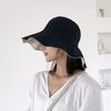 New Summer Double-sided Color Matching Big Eaves Bucket Hat Sunshade Foldable Face Small Hat Big S