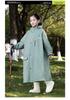 Kids' Full-Length Raincoat with Backpack Space - Heavy Rain Protection for Primary School Girls & Boys, Durable Oxford Cloth