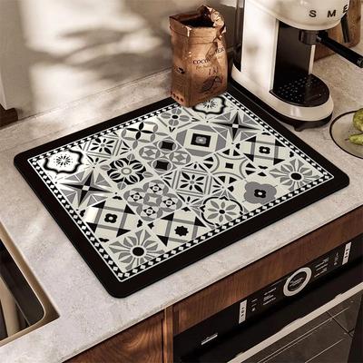 Covoraș de scurgere vase Covoraș de bucătărie Covoraș pentru aparat de cafea Covoraș pentru uscat vase Covor mic de bucătărie Covor decorativ de bucătărie Decor pentru casă