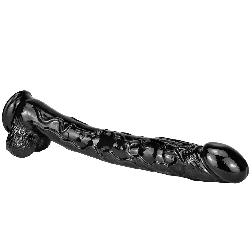 Duży czarny Dildo ogromny penis zabawki dla dorosłych korek analny realistyczny kutas Fisting kobieca dominacja damski masturbator BDSM