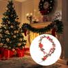 6.5 FT Christmas Holly Berry Garland Winter Artificial Greenery Garland with Red Berries and Holly