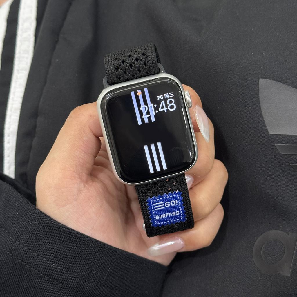 Ремінець для Apple Watch Series 10 Ultra 9 8 7 SE (2023) SE (2022) SE 3 2 1 46мм 49мм 45мм 44мм 42мм Нейлоновий Спортивний Дихаючий Ремінець