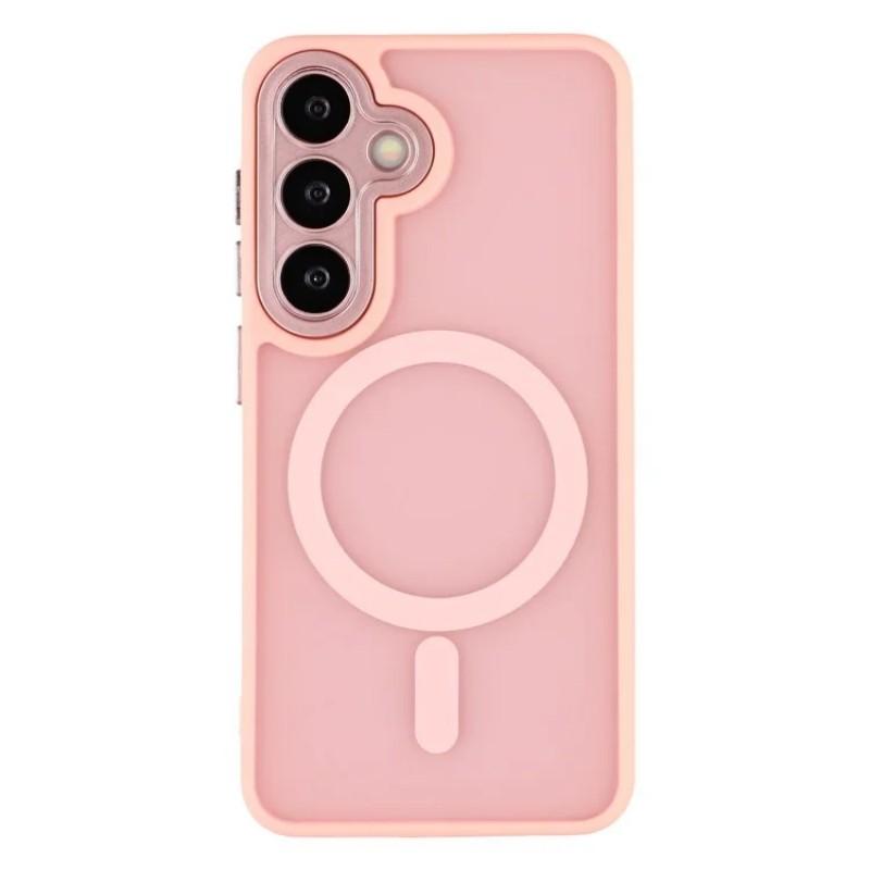 For Samsung Galaxy S25 Back Cover Compatible with MagSafe WANLONFENG QB1 Series PC TPU Shockproof Phone Case